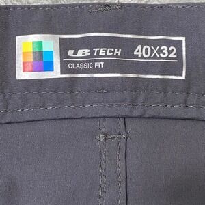 UB Tech Mens 40x32 Gray Classic Fit Performance Stretch Pants Outdoor Casual